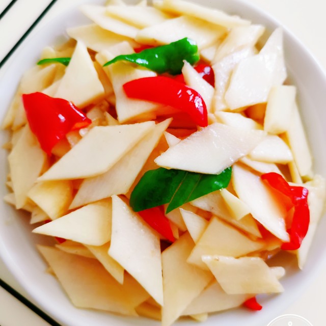 素炒山药片,清爽好吃,下饭棒极了