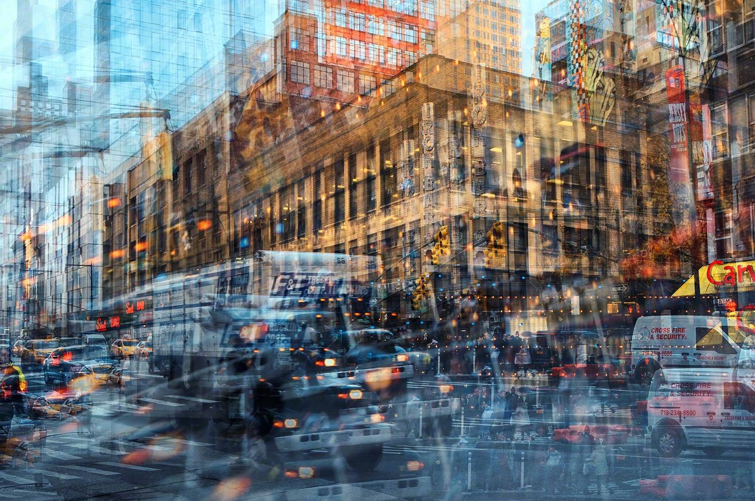 多重曝光摄影作品:城市风光