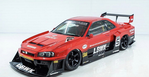 gt-r变身"暴走族",日产r34