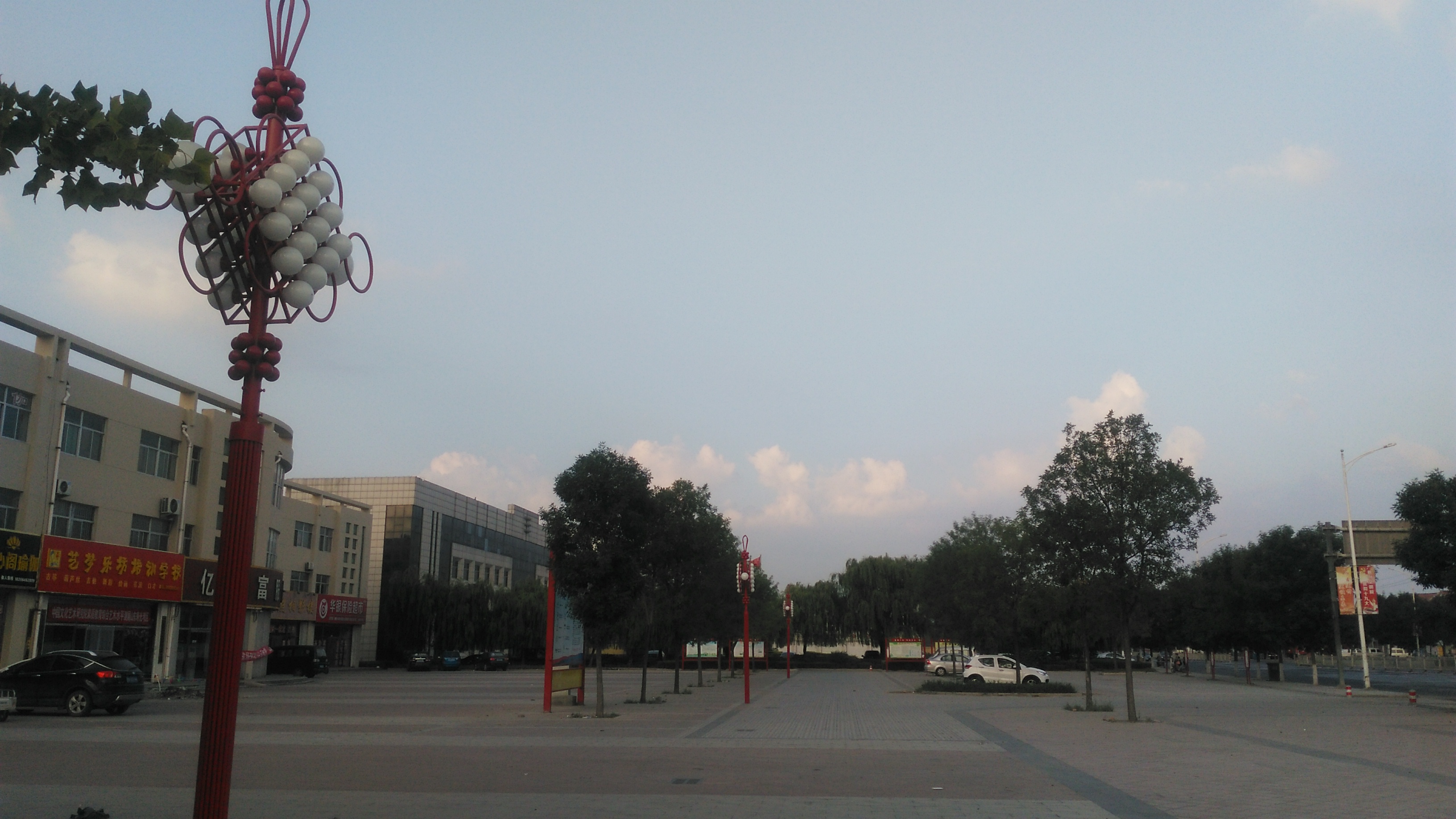 黄昏的山东寿光市上口镇,带你们去走走啦