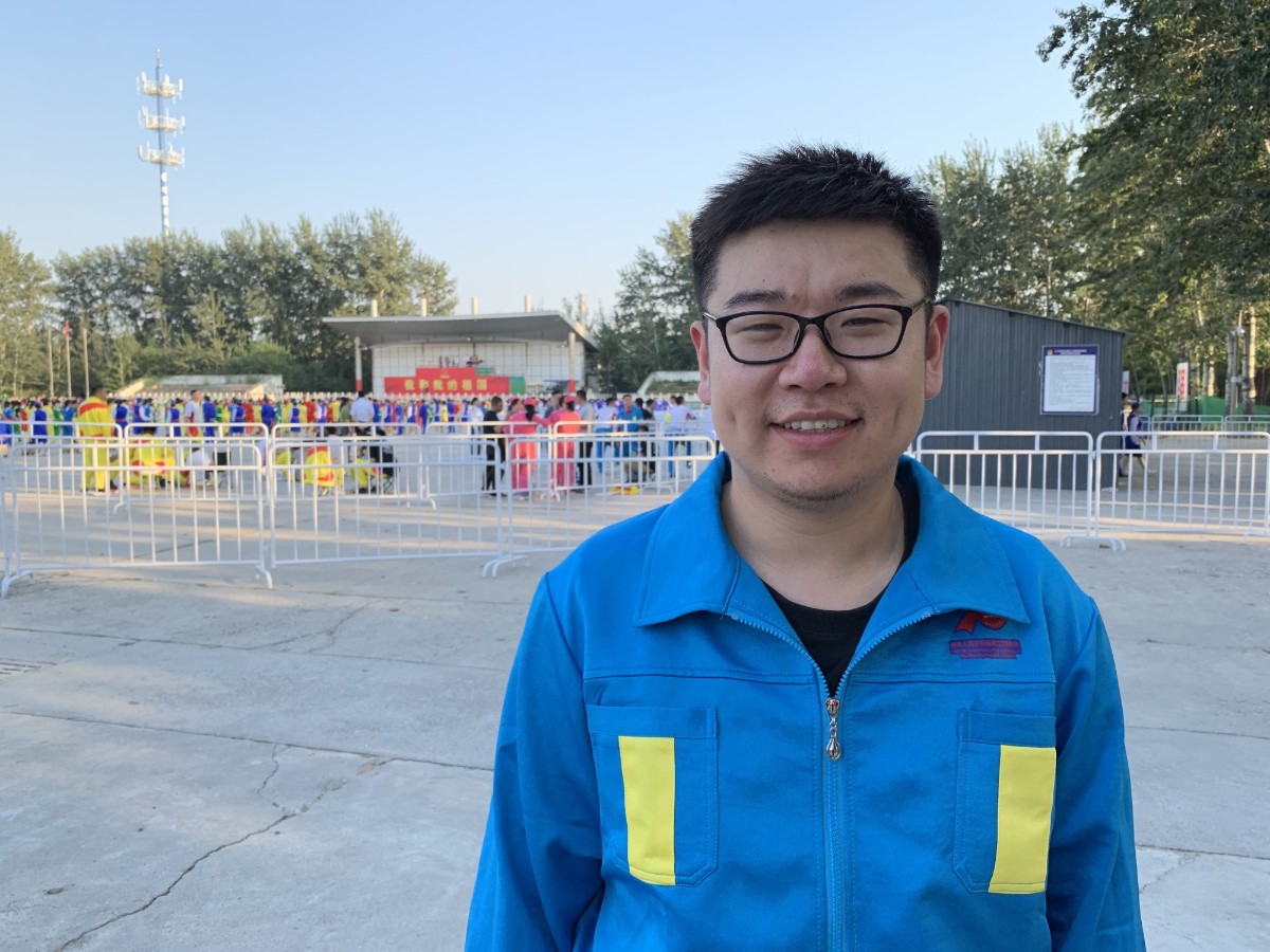 付彬:从机场建设一线到国庆联欢现场