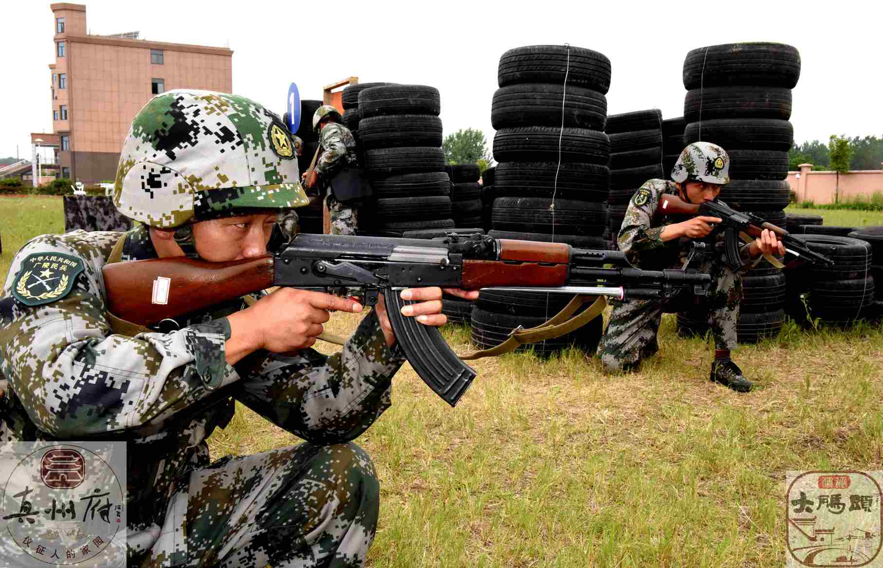 中国民兵部队图片