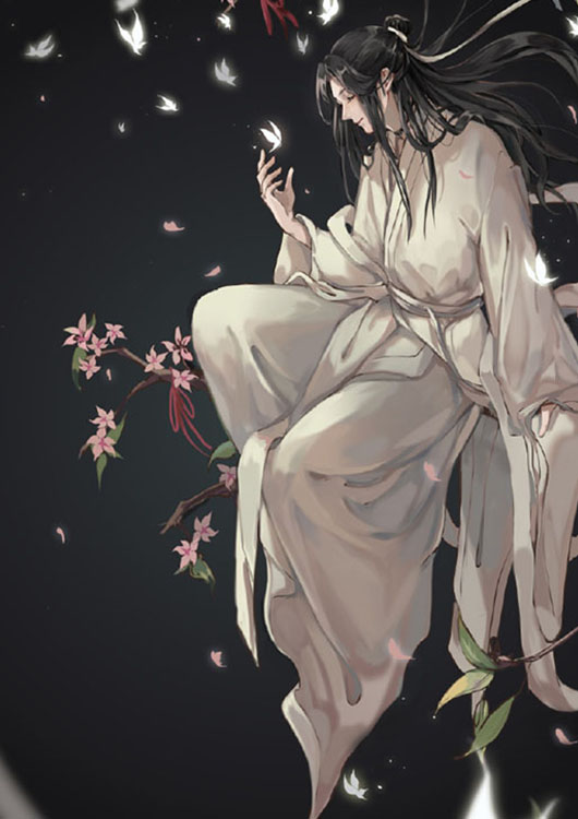 《天官赐福》唯美的手机壁纸,现代版花城好帅,老父亲君吾很攻!