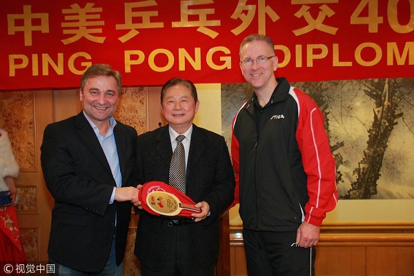 2011年,中美乒乓外交40周年友谊赛纪念活动(资料图 图源:视觉中国)