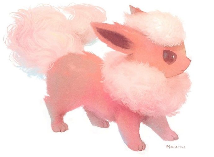 画师笔下的精灵可宝梦,毛茸茸的很治愈!