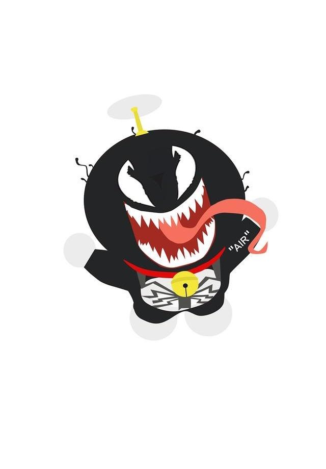 当毒液附身日本动漫人物,路飞变帅了,鸣人彻底无敌了!