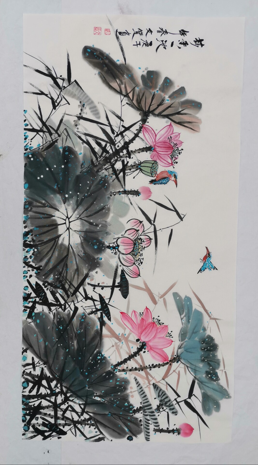 国画荷花作品分享