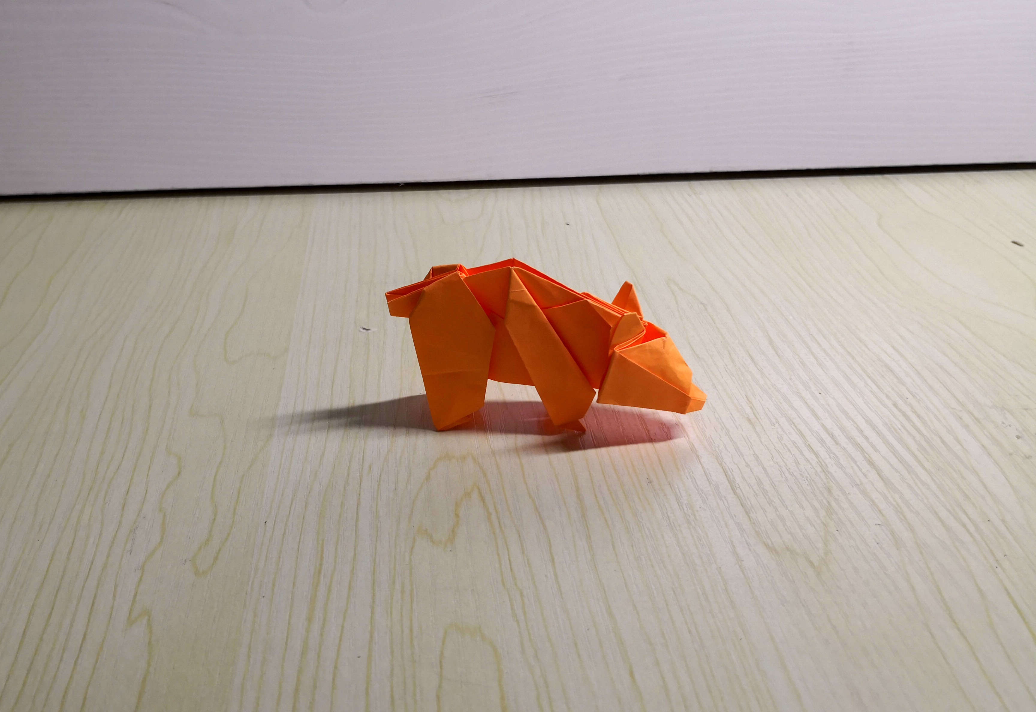 现代折纸的艺术,立体折纸动物萌萌的狗熊简单折法