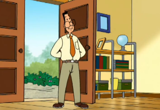 小头爸爸过生日,大头儿子送上一幅戴眼镜的画