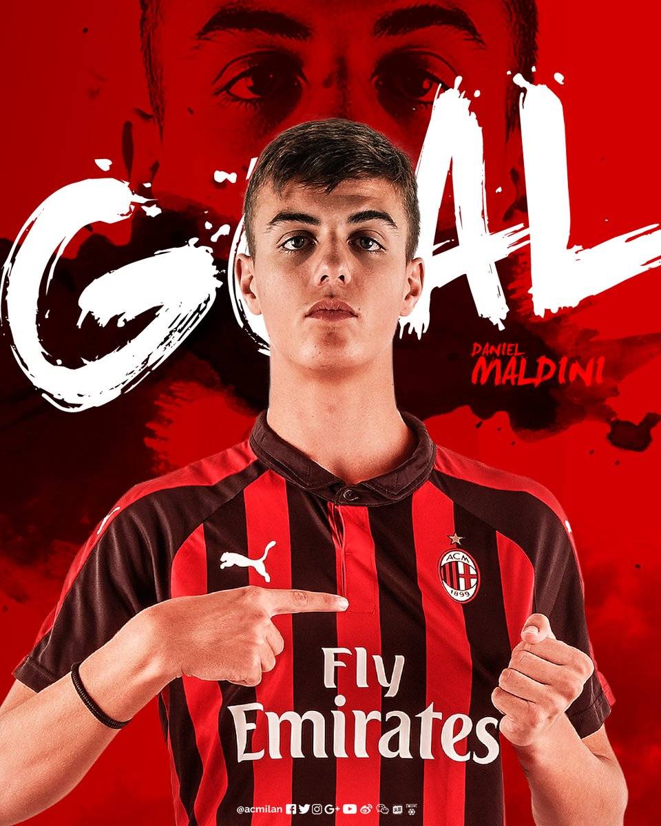 今日神评论:小小小马尔蒂尼米兰青年队任意球破门