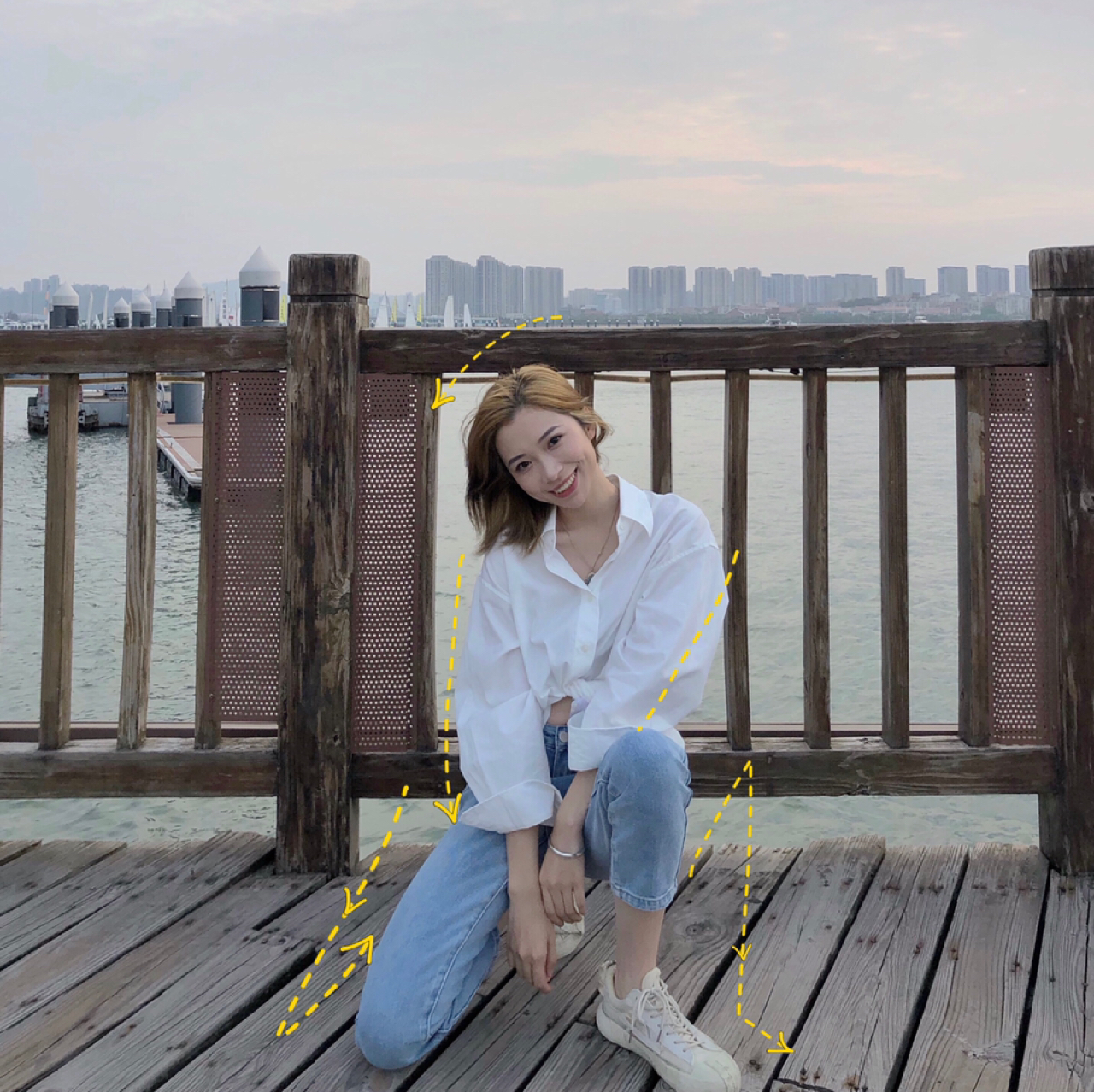 万能拍照pose:7个蹲着拍照姿势,拍最美蹲姿照