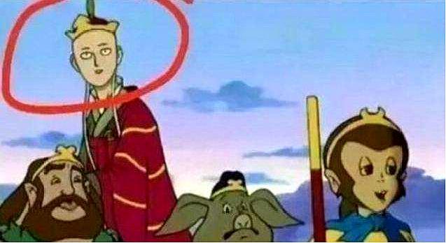 一拳超人:琦玉西游记假扮唐僧取经,名侦探柯南假扮小黑