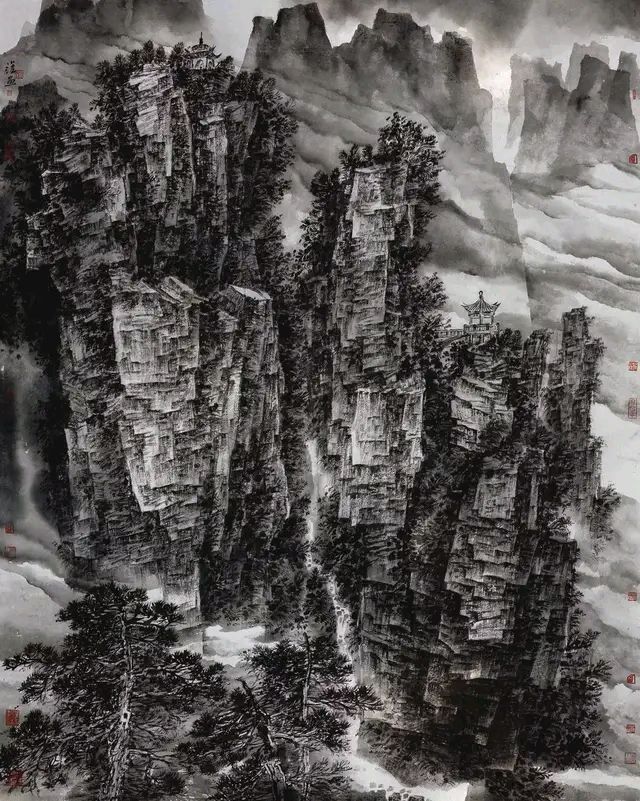 画坛掇英|中国画艺术家旷小津山水画作品集萃!