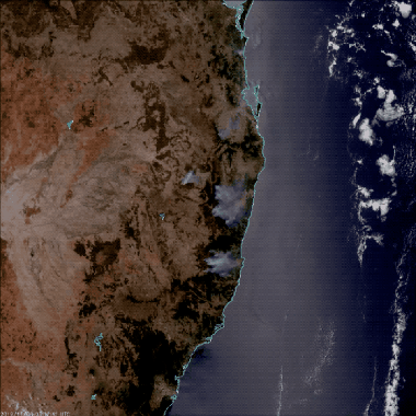 澳大利亚卫星图图片
