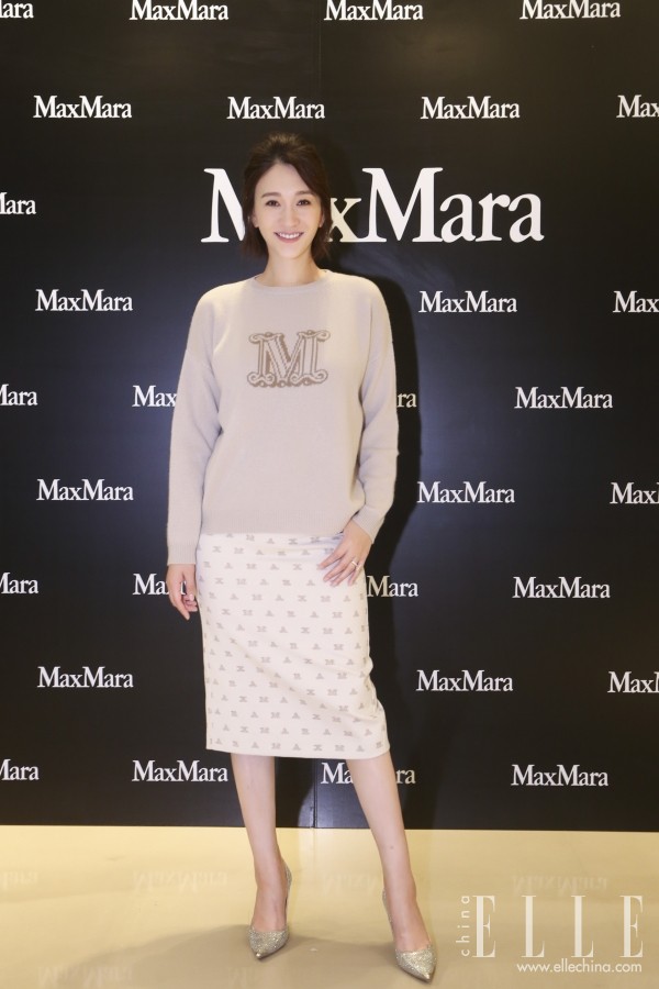 知名艺人李小冉出席max mara秋冬新品发布会