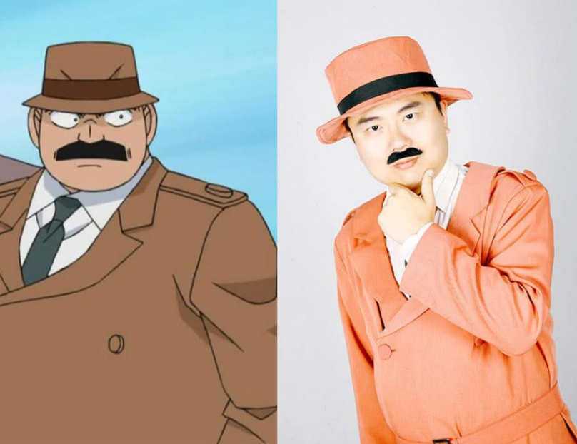 名侦探柯南:当这5位角色被cos,小兰甜美可爱,目暮警官充满喜感