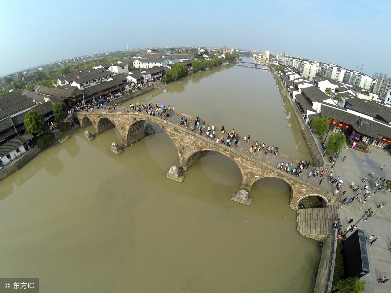 世界文化遗产京杭大运河上的石桥——广济桥,古代桥梁建筑的杰作