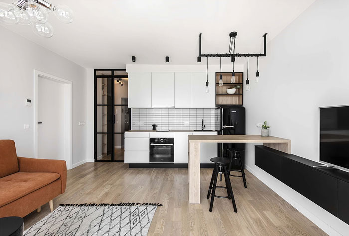 46平小户型公寓,营造小资情调,一个人住也要享受生活!