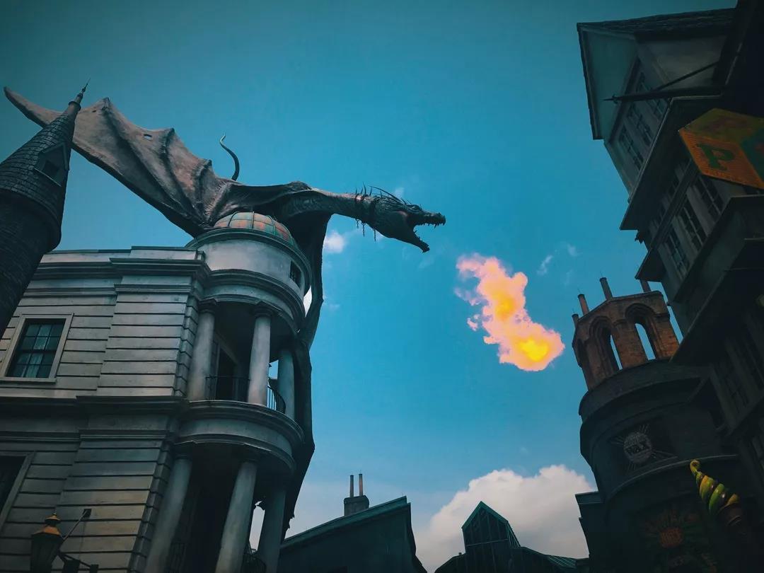 gringotts and its dragon 古灵阁巫师银行和会喷火的龙