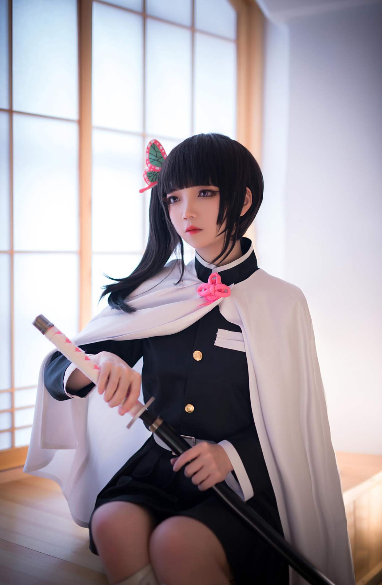 「鬼灭之刃」栗花落香奈乎cos,太好看了吧