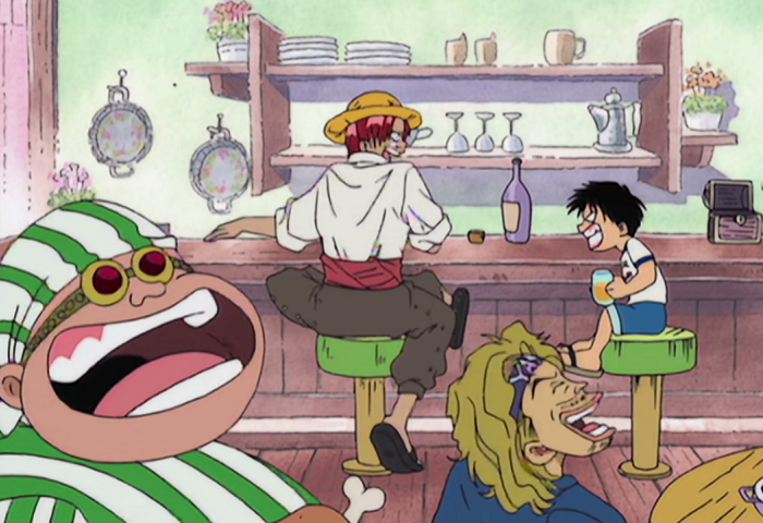 海贼王:泼酒红发香克斯,脚踩路飞,网友:可以吹一辈子了!