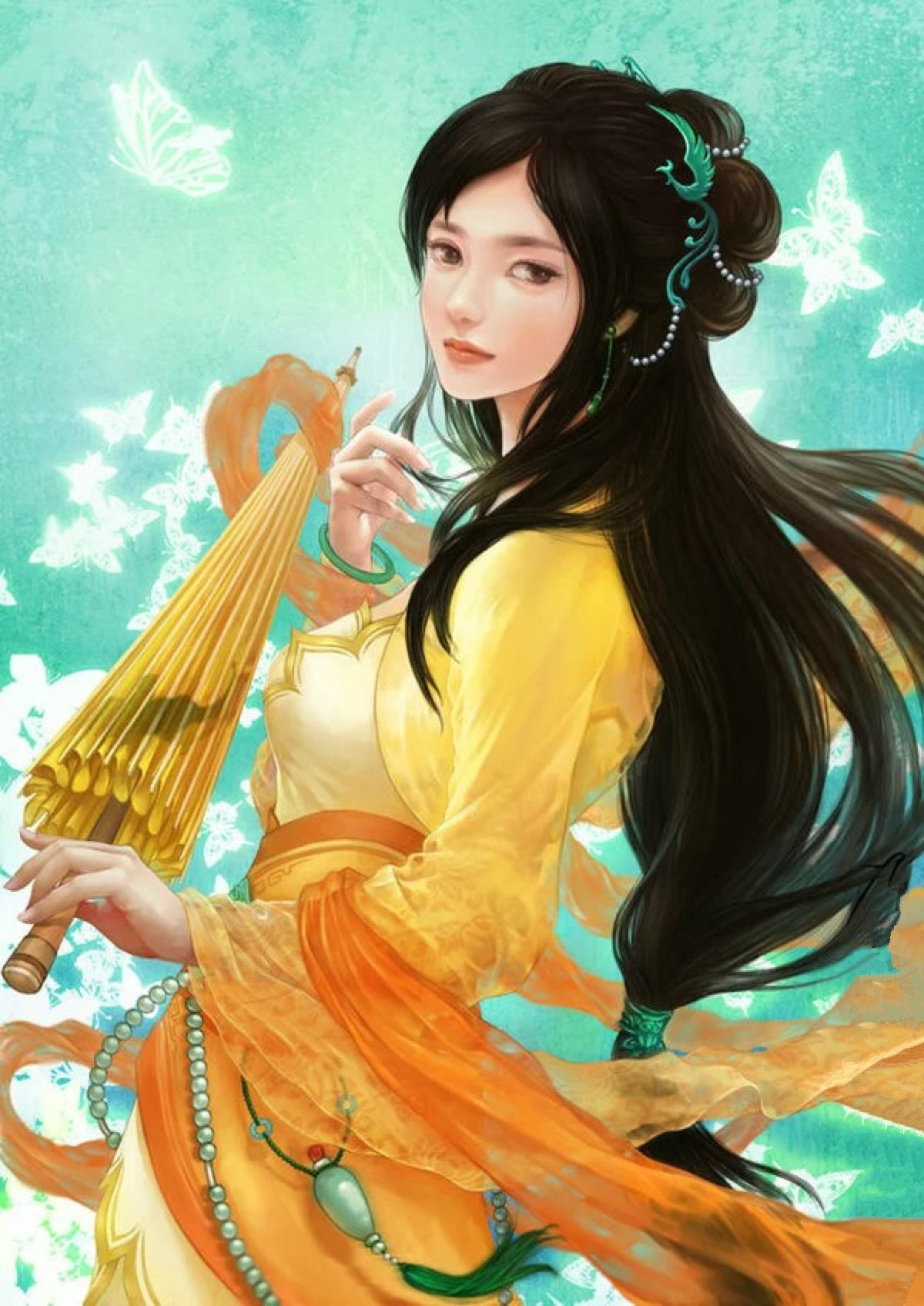 最美古风赏析:古风美女手绘画,嘴不点而含丹,眉不画而横翠!