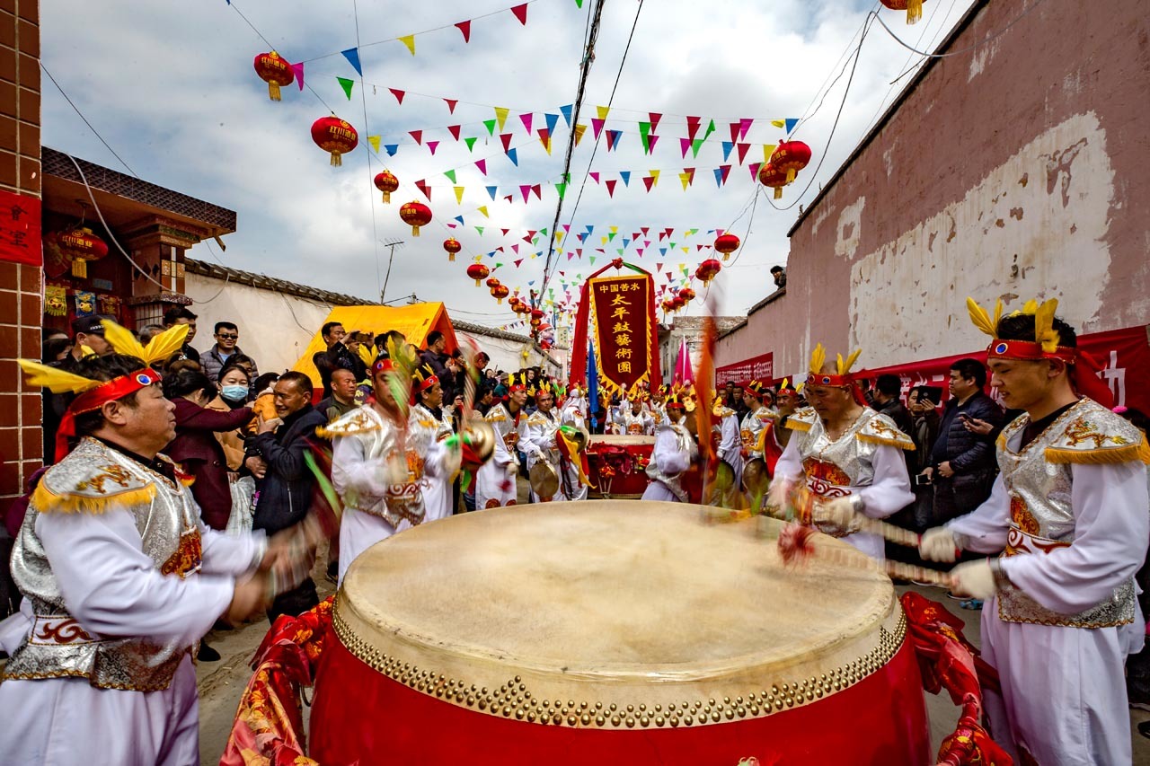 人文纪实摄影:二月二龙抬头,永登苦水闹社火