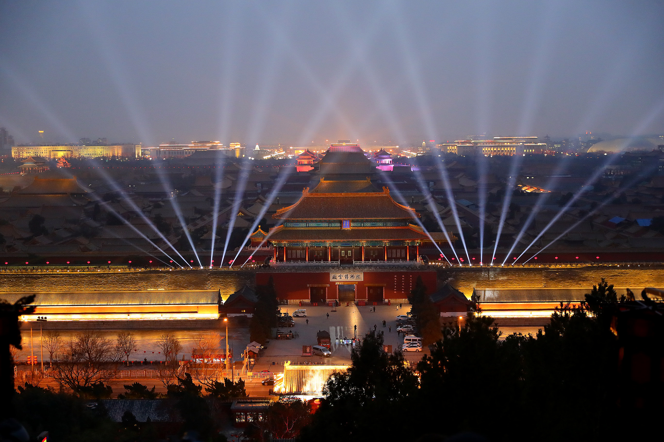 紫禁城夜景图片