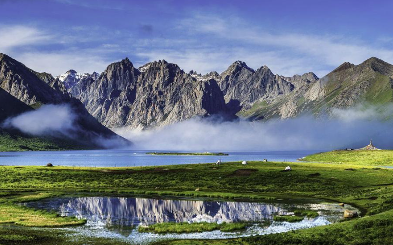 果洛藏族自治州高原雪山,湖泊!