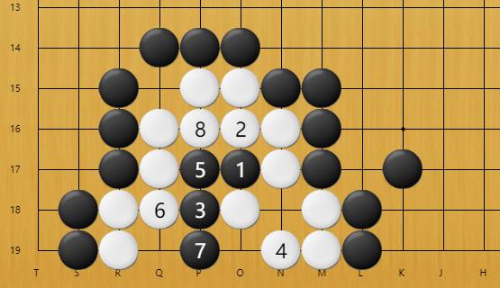 围棋实战—深入虎穴,在对手空里出棋!
