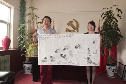访著名画家一支笔魏春生老师