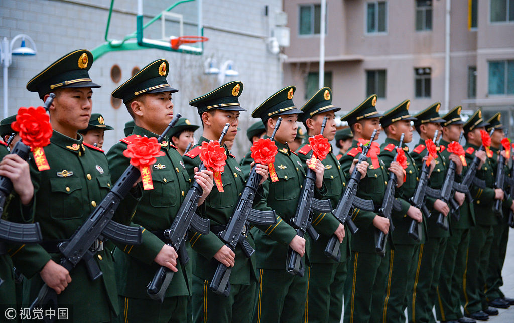 武警新兵入伍照片图片