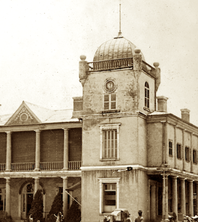 汉口英租界工部局老楼(1908年-1921年为汉口江汉关税务司办公地);拍摄