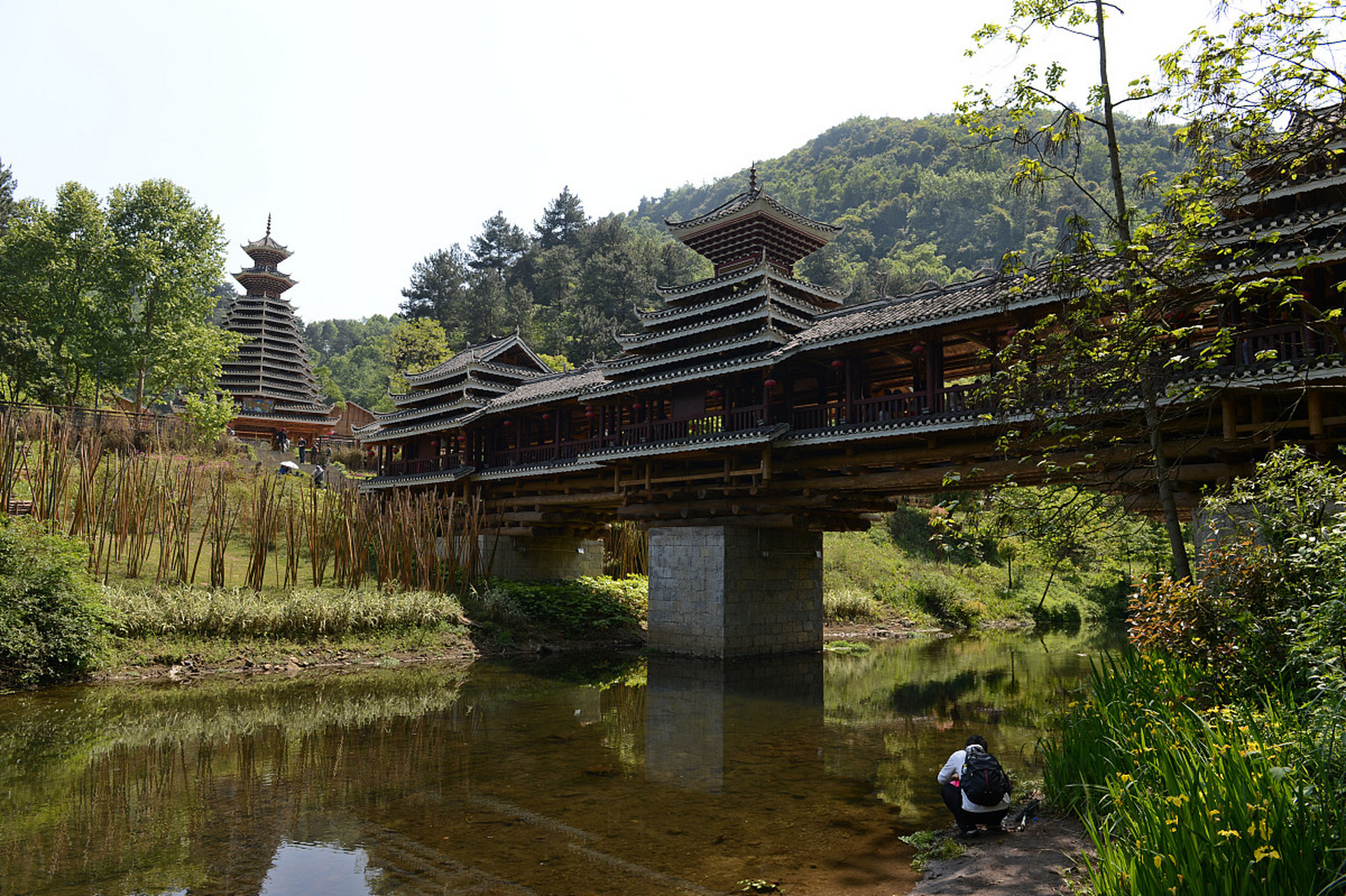 小车河湿地公园停车图片