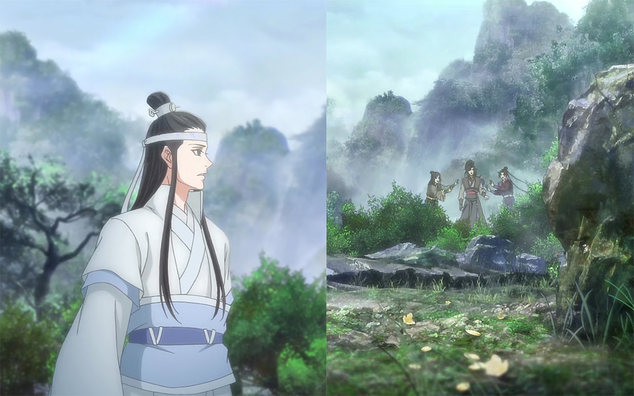 魔道祖师动画:魏无羡,江澄,怀桑偷听,蓝曦臣宠溺的眼神是看谁