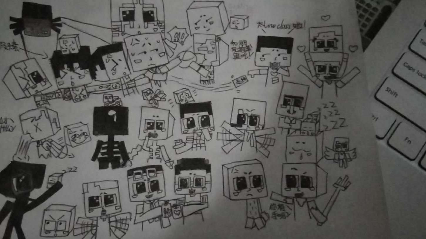 我的世界:mc玩家深藏不露,画功简直惊艳全场,你最喜欢哪一张!