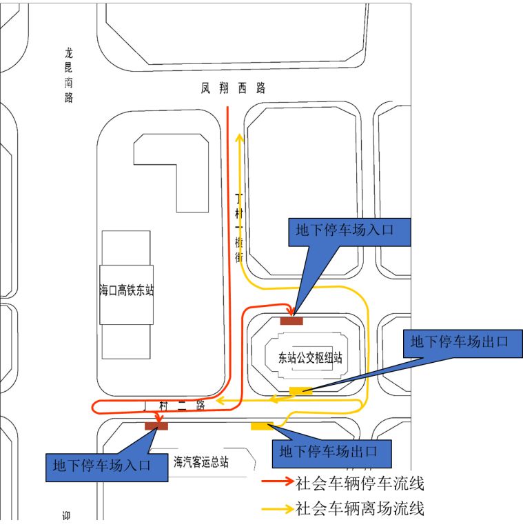 平面交通流线图图片