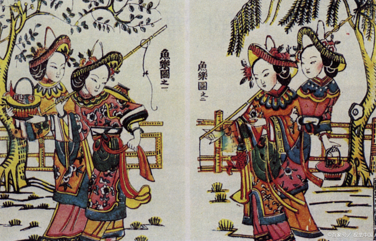 春节的风俗.贴年画(二)