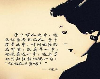 张爱玲:原来你也在这里