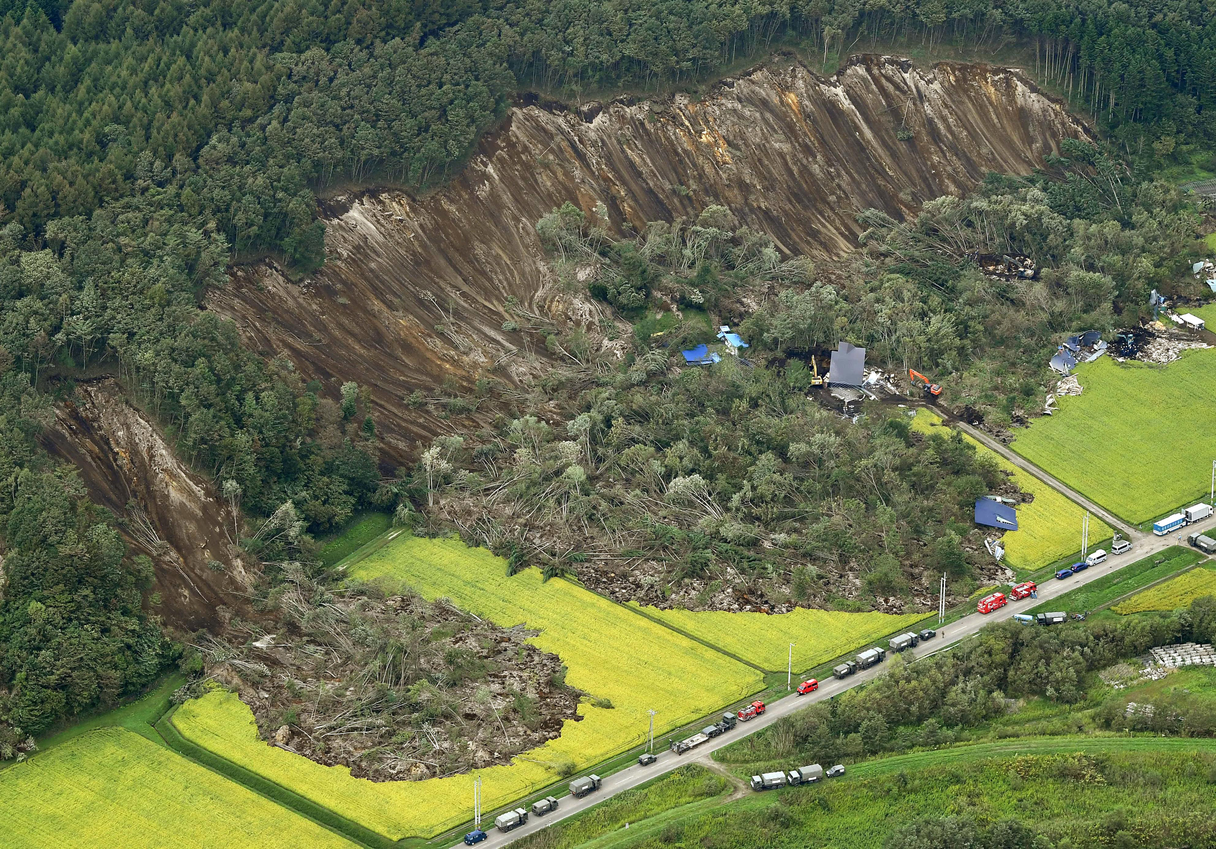 日本地震北海道图片