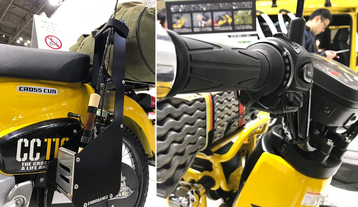 本田超级幼兽 cross cub 110 变身户外露营和钓鱼专用车