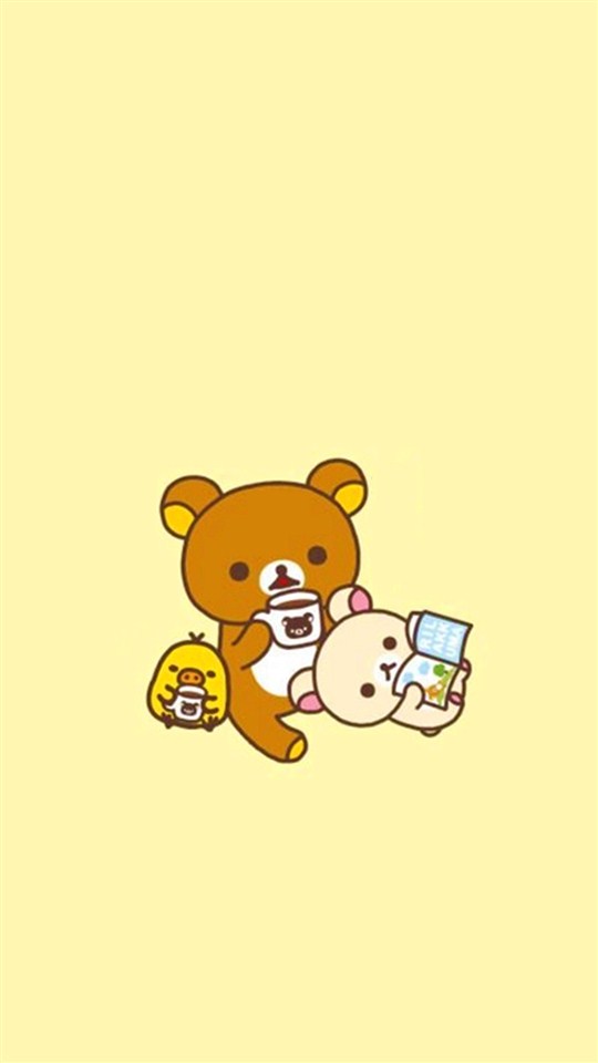 可爱轻松熊手机壁纸 第二辑,分辨率540x960
