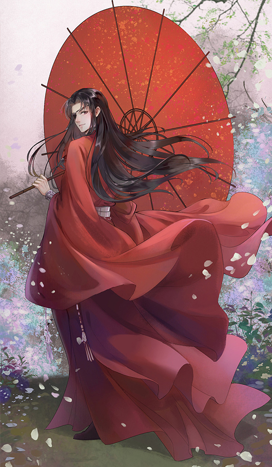 《天官赐福》唯美的手机壁纸,现代版花城好帅,老父亲