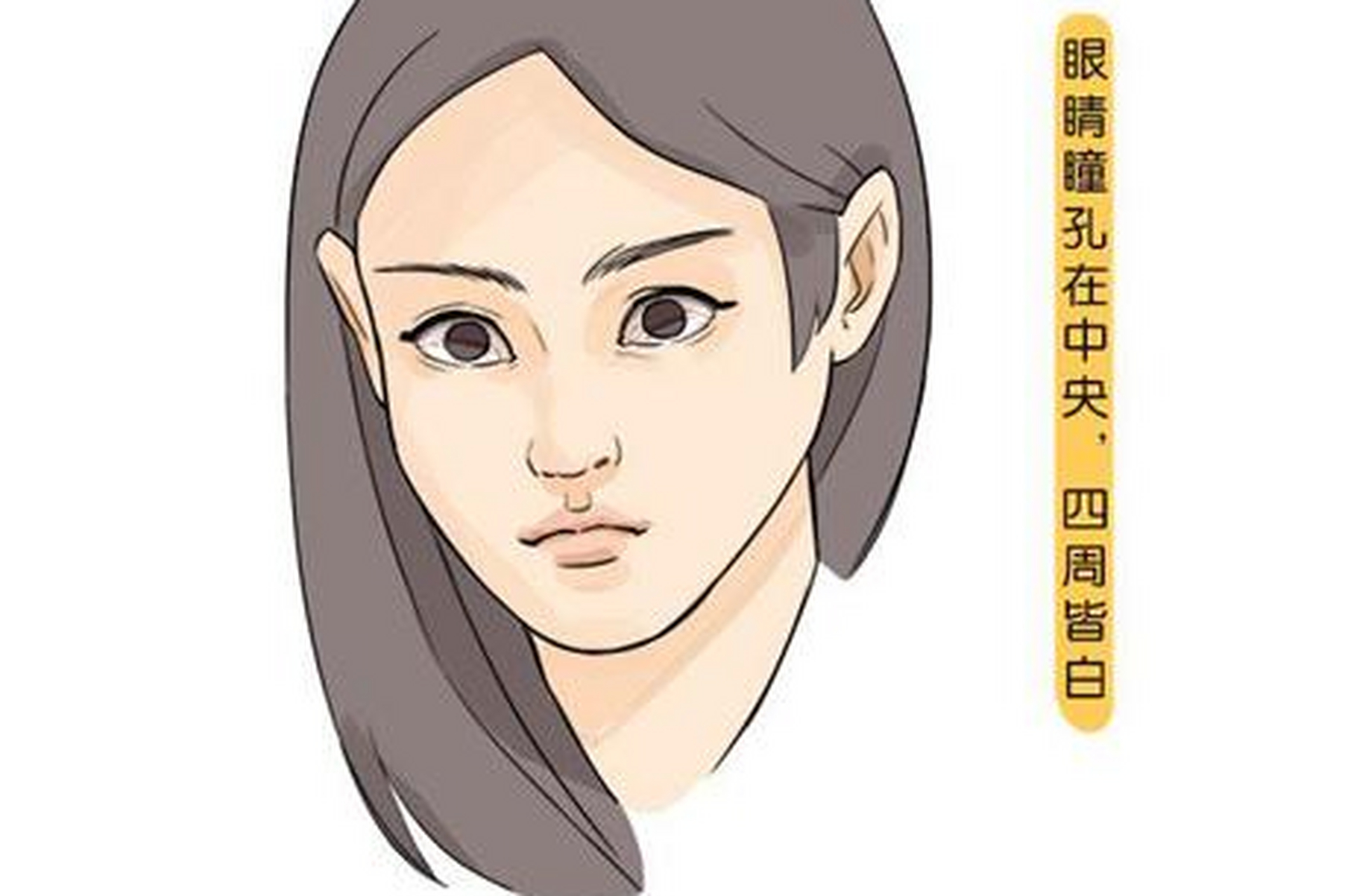 四白眼在面相中称为羊目,这种人看上去表情往往都比较凶狠,性格多变