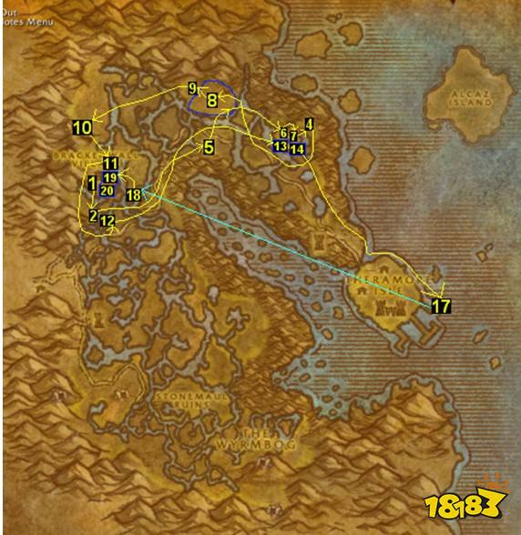 魔兽世界怀旧服部落37-38尘泥沼泽升级 任务路线详解