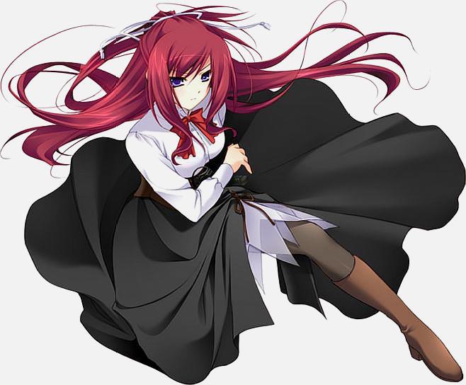 更衣小夜,出自《blood-c》. 转载自百家号作者:梦幻的追求者