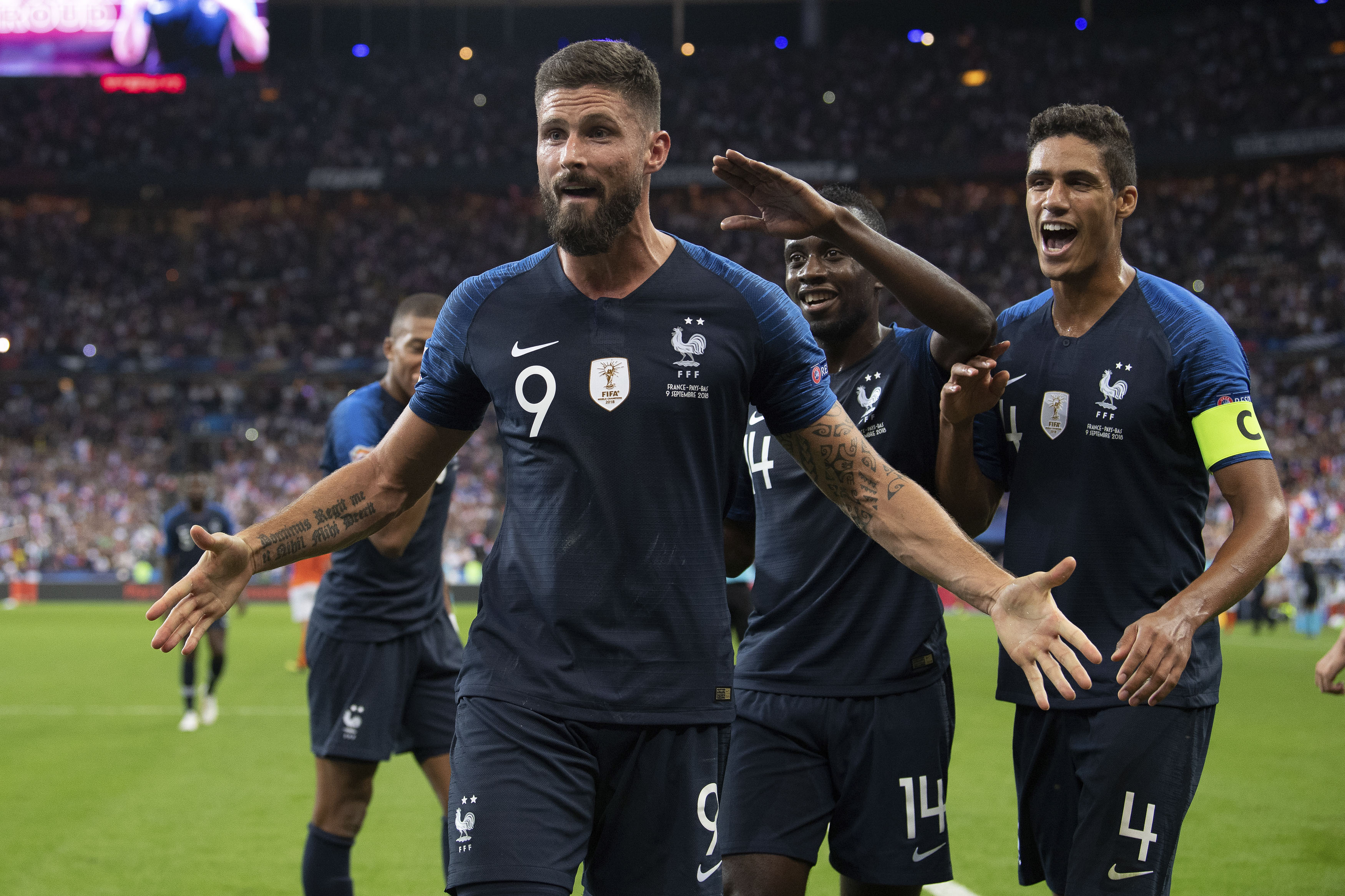 足球——欧洲国家联赛:法国胜荷兰(11)
