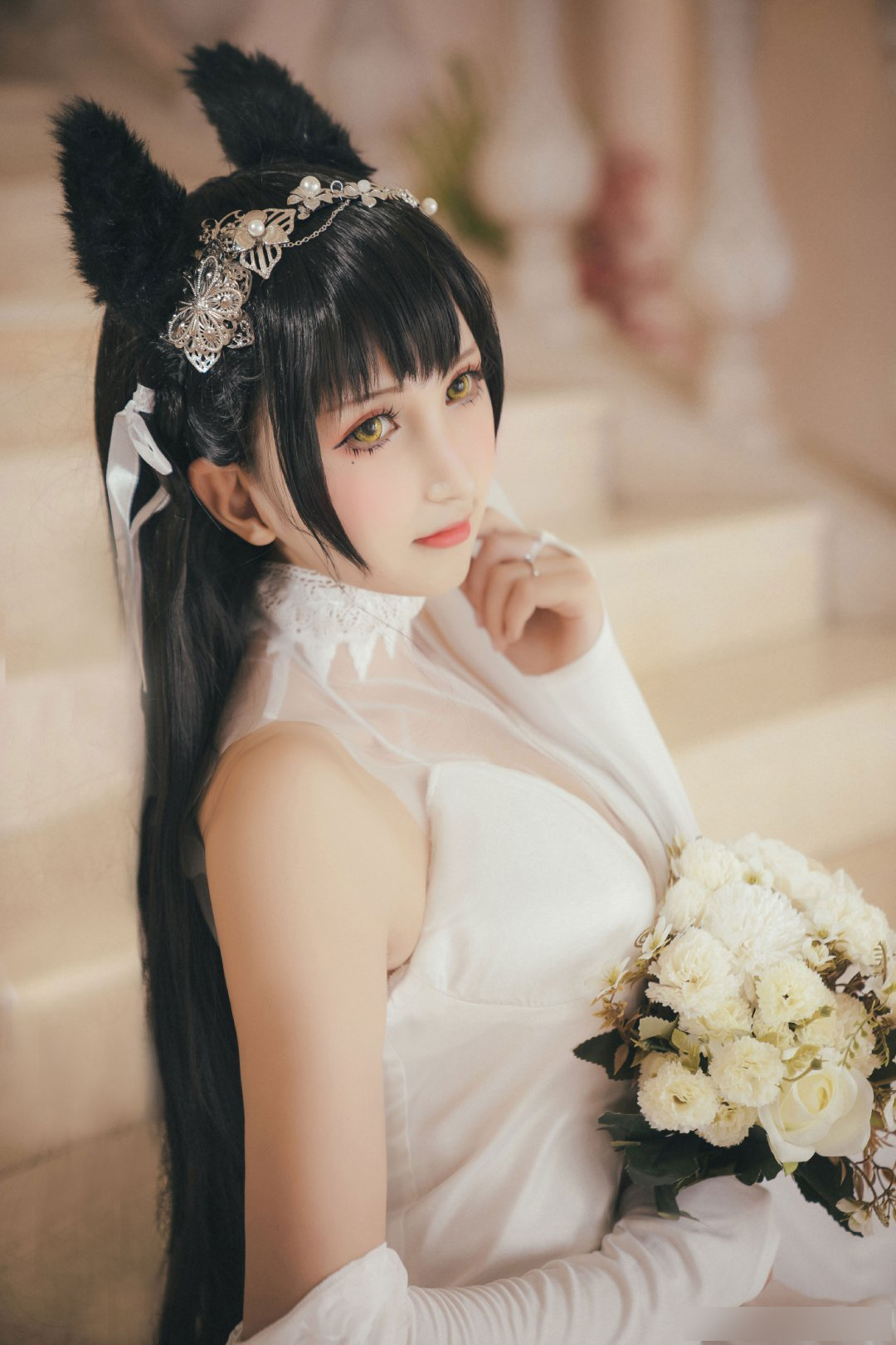 三组国产游戏《碧蓝航线》角色"爱宕"cos作品欣赏!很不错哦!