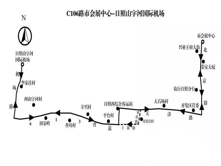 日照39路公交车路线图图片