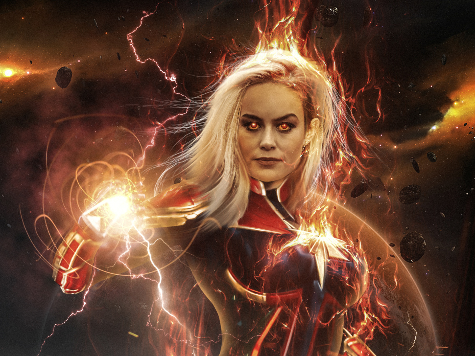 这才叫《惊奇队长》壁纸图,高清的无话可说